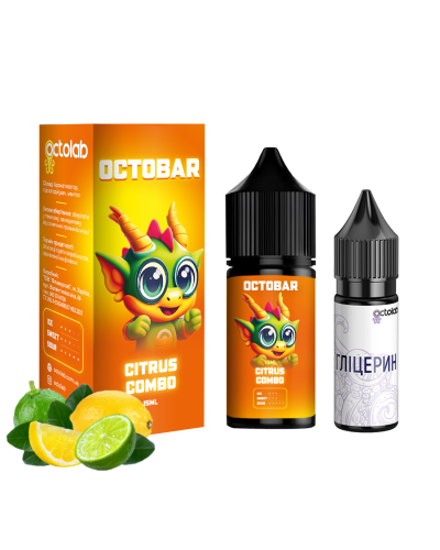 Набор для самозамеса OCTOBAR NFT 30 мл 50 мг "Citrus Combo" со вкусом лимон лайм