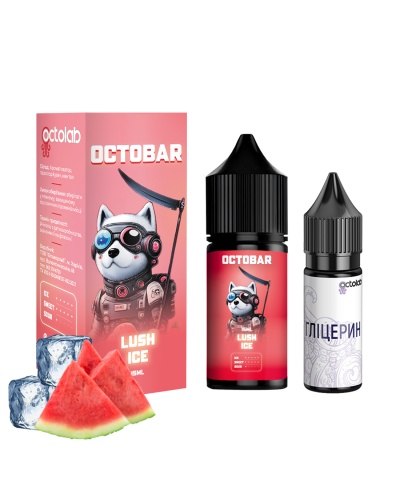 НАБІР ДЛЯ САМОЗАМІСУ OCTOBAR NFT 30 МЛ 50 МГ LUSH ICE ЗІ СМАКОМ КАВУНА З ЛЬОДОМ