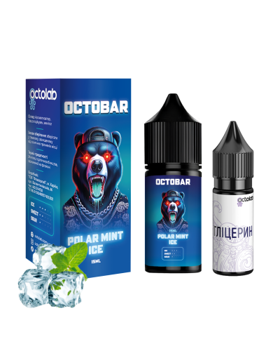 Набір для самозамісу OCTOBAR NFT 30 мл 50 мг "Polar Mint Ice" зі смаком м'яти