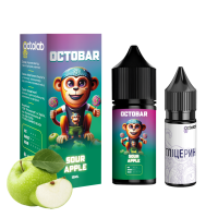 Набор для самозамеса OCTOBAR NFT 30 мл 50 мг "Sour Apple" со вкусом кислого яблока