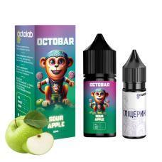 Набір для самозамісу OCTOBAR NFT 30 мл 50 мг "Sour Apple" зі смаком кислого яблука