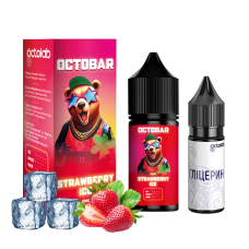 НАБІР ДЛЯ САМОЗАМІСУ OCTOBAR NFT 30 МЛ 50 МГ STRAWBERRY ICE ЗІ СМАКОМ ПОЛУНИЦІ З ЛЬОДОМ