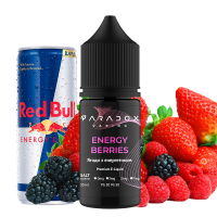 Жидкость для под систем PARADOX Vaping 30 мл 50 мг со вкусом Energy Berries (Энергетик Ягоды)