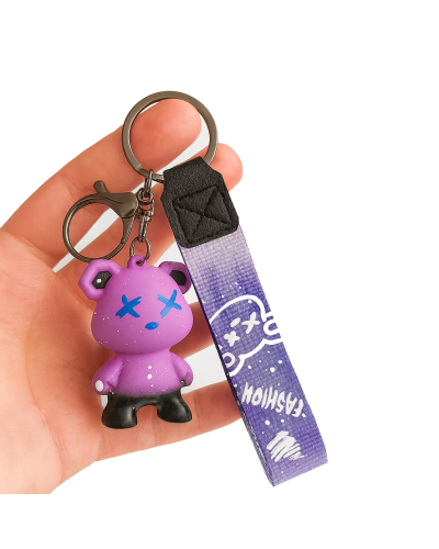 Брелок для ключей Fashion "Teddy Bear" (светло-фиолетовый)