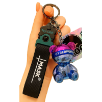  Брелок для ключей Cool Futuristic Bear (Pink Blue)