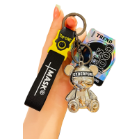  Брелок для ключей Cool Futuristic Bear (серебряный)