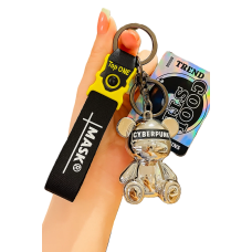  Брелок для ключей Cool Futuristic Bear (серебряный)