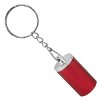 Брелок-контейнер в красном цвете