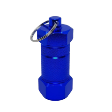 Брелок-контейнер в синем цвете