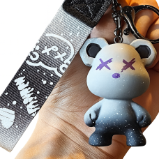 Брелок для ключей Fashion "Teddy Bear" (тёмно-серый)