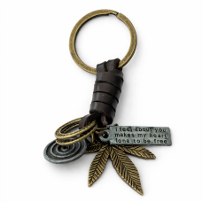 Брелок для ключів Канабіс Стімпанк