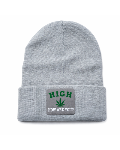 Шапка "High How are you?" серого цвета
