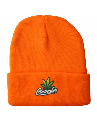 Шапка "Cannabis" помаранчевого кольору