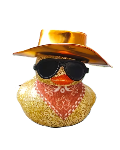 Cool Duck Жовте каченя в капелюсі з гвинтівкою (Діско-стайл) Cool Duck Жовте каченя в капелюсі з гвинтівкою (Діско-стайл)