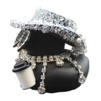 Cool Duck Чорне каченя в капелюсі з стразами 