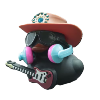 Cool Duck Чорне каченя рок-гітарист