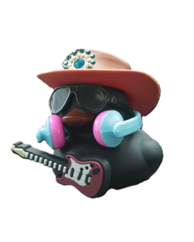 Cool Duck Чорне каченя рок-гітарист