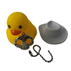 Cool Duck Жовте каченя з черепом та намистом