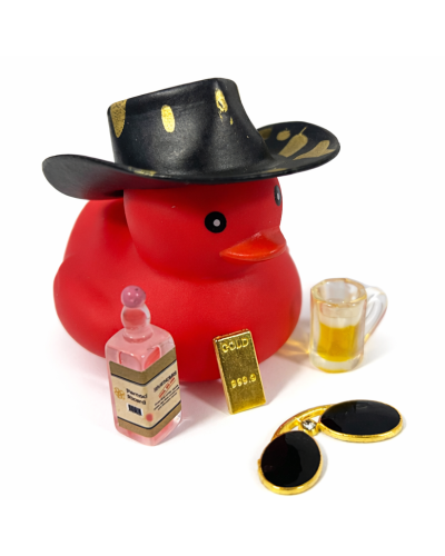 Cool Duck Червоне каченя у капелюсі п'яничка