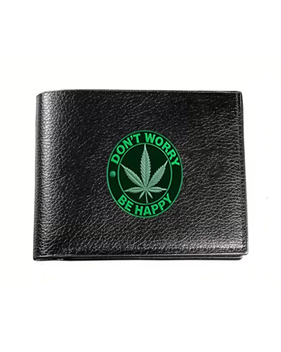 Кошелек "Canabis" в черном цвете