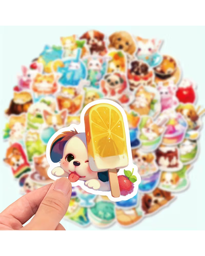 Набір стікерів "Cute Pet`s" 100 шт