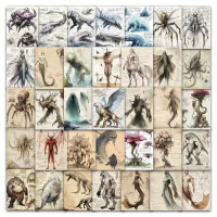 Набір стікерів "Kuru Monster" 60 шт