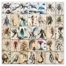 Набор стикеров "Kuru Monster" 60 шт