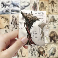 Набір стікерів "Kuru Monster" 60 шт