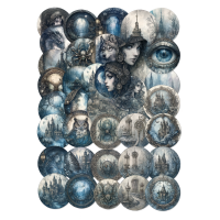 Набір стікерів "стімпанк" 96 шт