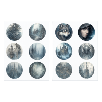 Набір стікерів "стімпанк" 96 шт