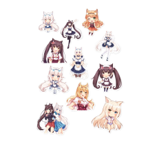 Набір стікерів "Nekopara Anime" 53 шт