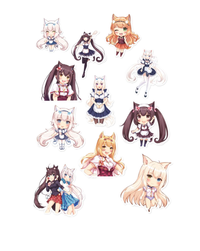 Набор стикеров "Nekopara Anime" 53 шт