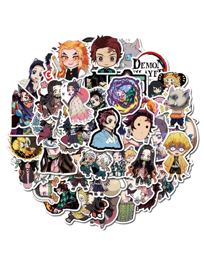 Набор стикеров "Demon Slayer" 50 шт