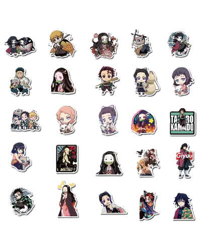 Набор стикеров "Demon Slayer" 50 шт