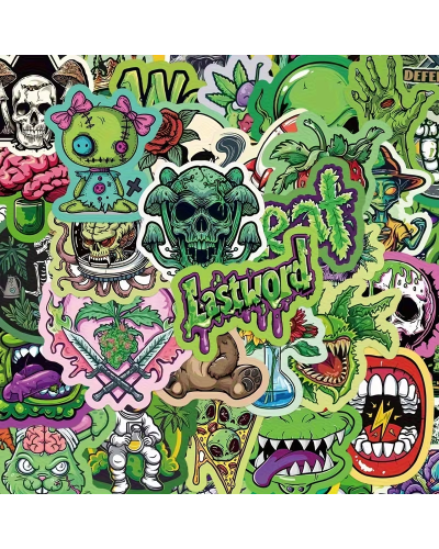 Набор стикеров "Psychedelic" 120 шт