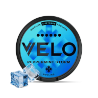 Снюс VELO Peppermint Storm (Мята) 20шт (ник 17 мг)