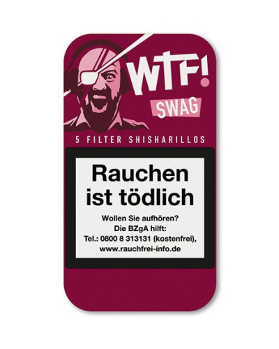 Сигариллы WTF! SHISHARILLO SWAG со вкусом вишни (5шт)